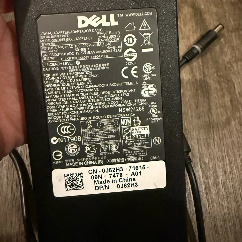 Dell Black Power Adapter